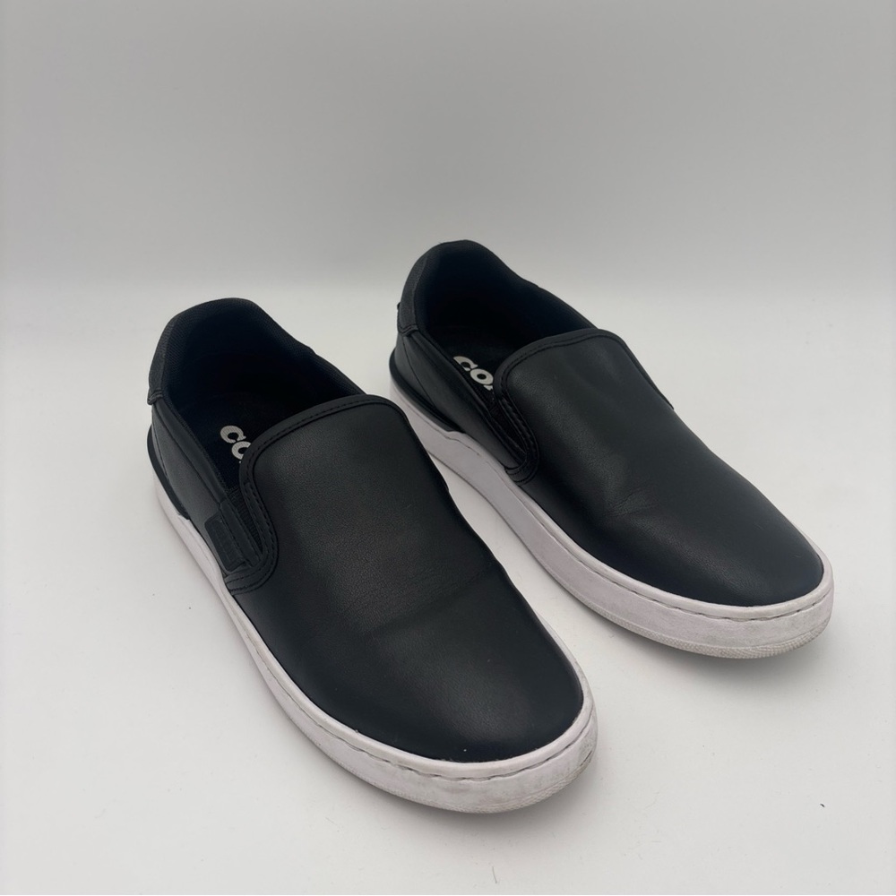 Coach Black and‎ White Classic Moccasins